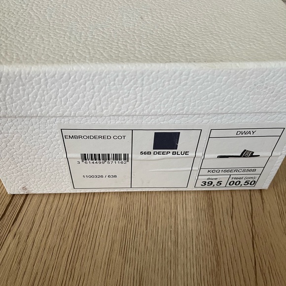 Dior navy + cream mule slide - Picture 4 of 4